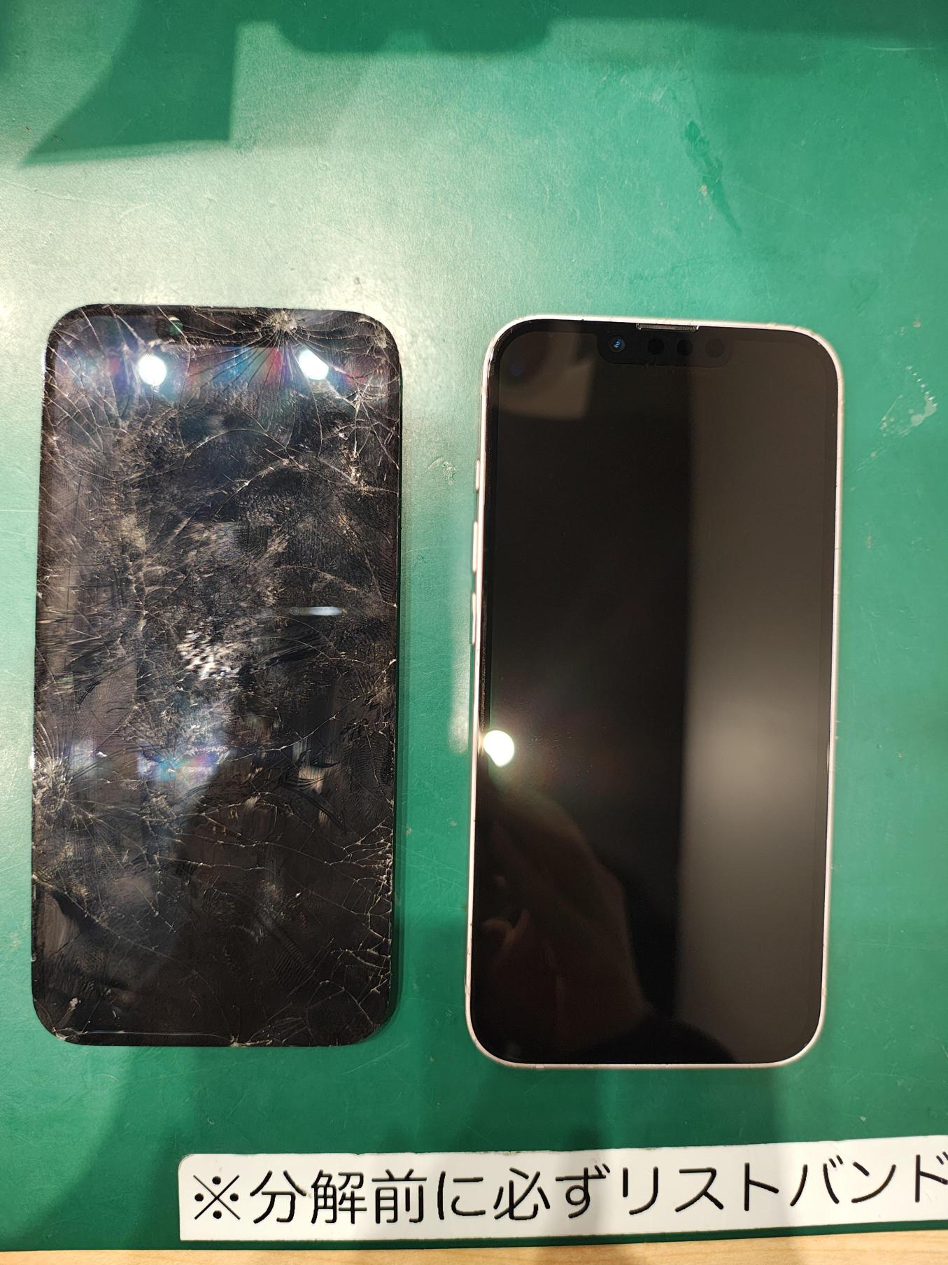 iPhone 17eの画面割れを修理しました！ディスプレイ交換でキレイな状態へ復旧